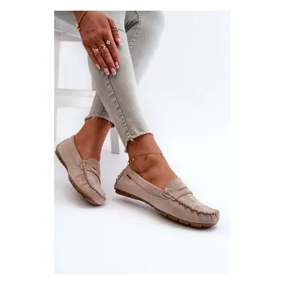 Women's Eco Suede Moccasins Beige Rerteria