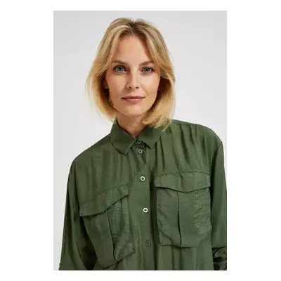 Green khaki women's shirt