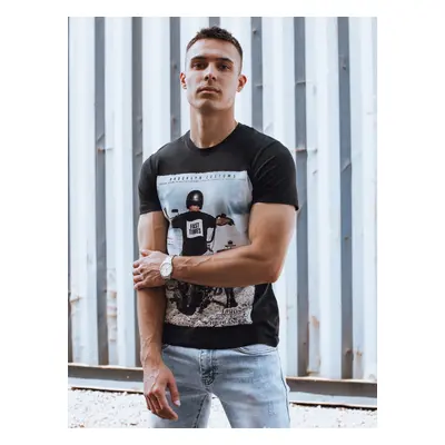 Men's Black T-Shirt Dstreet