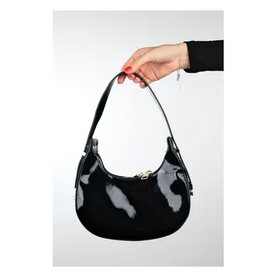 LuviShoes SUVA Black Patent Leather Women's Handbag