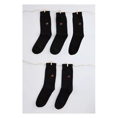 Trendyol Multi-Colored Unisex 5-Pack Cotton Striped Sock-Long Socks