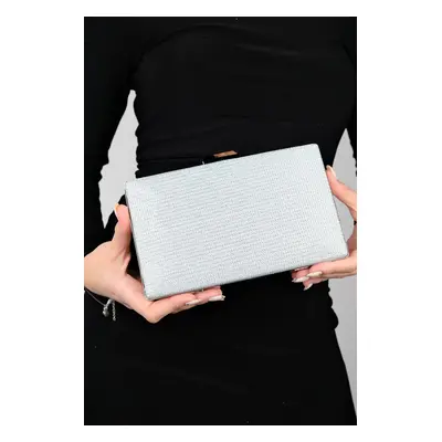 LuviShoes Silver Silvery Women Evening Bag