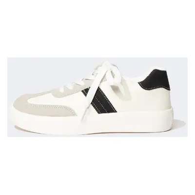 DEFACTO Boy's Thick Sole Faux Leather Sneakers