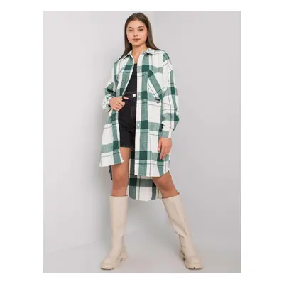 Women's green checkered shirt