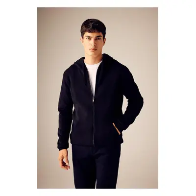 DEFACTO Standard Fit Hooded Zipper Sweatshirt