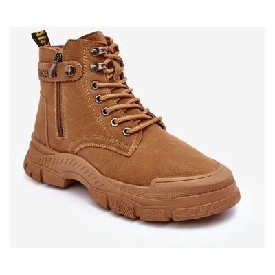 Insulated suede women's shoes Camel Jailina