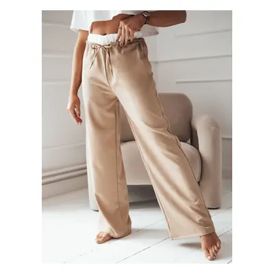 Women's Wide Camel Pants THAMI Dstreet