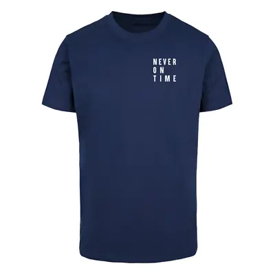 Men's T-shirt Never On Time light navy