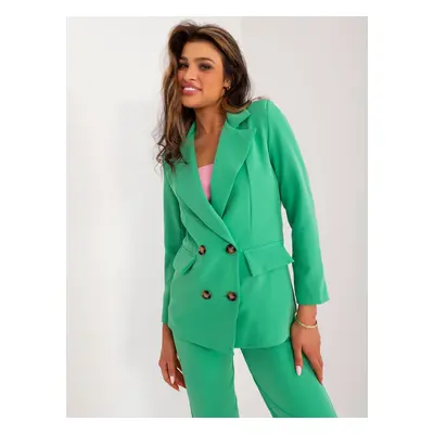 Green elegant set with trousers