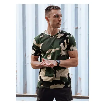 Dstreet Khaki Camouflage Men's T-Shirt