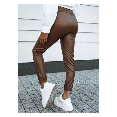 Women's waxed trousers BRIAL camel Dstreet