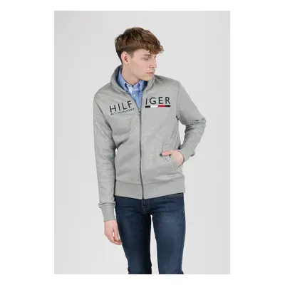 Tommy Hilfiger Sweatshirt - IM HILFIGER LOGO ZIP THROUGH grey