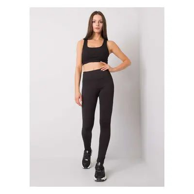 Női fekete sport leggings