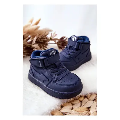 Children's Insulated High Shoes Dark Blue Clafi