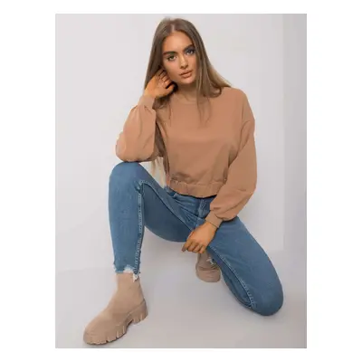 Basic women's camel sweatshirt