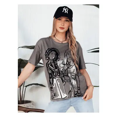 COMIS women's T-shirt dark grey Dstreet