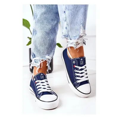 Női Classic Sneakers Navy Blue Ecoma