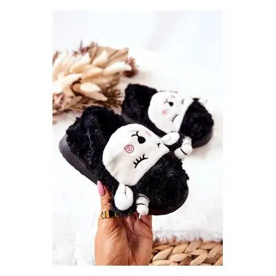 Baby lamb slippers Black Hollie