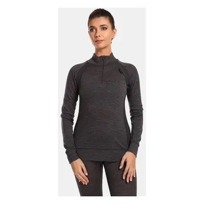 Women's thermal underwear with long sleeves KILPI JAGER-W dark gray