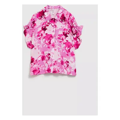 Women's patterned shirt MOODO - pink