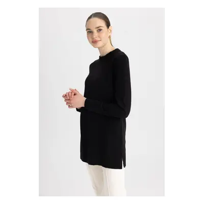 DEFACTO Regular Fit Crew Neck Basic Tunic