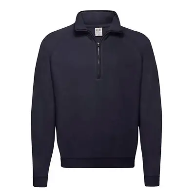 Granatowa bluza męska Zip Neck Sweat Fruit of the Loom