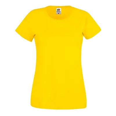 Yellow Women's T-shirt Lady fit Original Fruit of the Loom