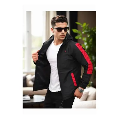 84690 Dewberry Seasonal Mens Jacket-BLACK-RED