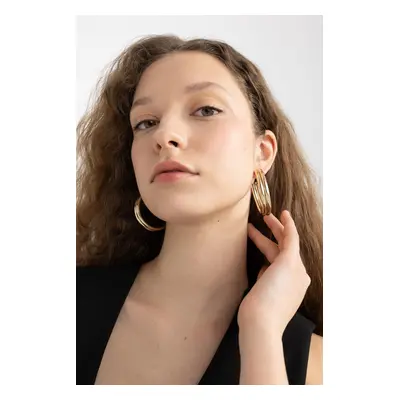 DEFACTO Women's Gold Hoop Earrings