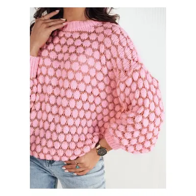 Women's oversize sweater BUGGER pink Dstreet