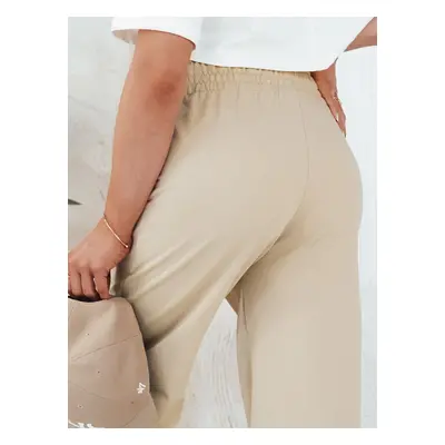 Women's trousers KLINTAL beige Dstreet