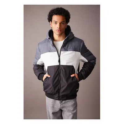 DEFACTO Slim Fit Hooded Fleece Lined Coat