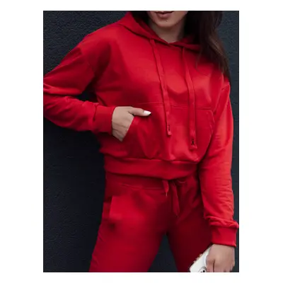 Women's hoodie TRENDHOOD red Dstreet