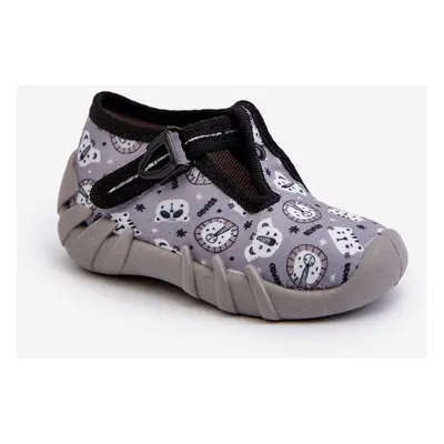 Comfortable children's slippers BEFADO grey