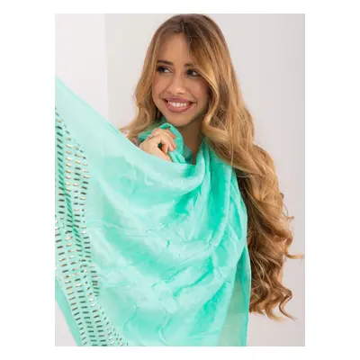 Mint smooth viscose scarf for women