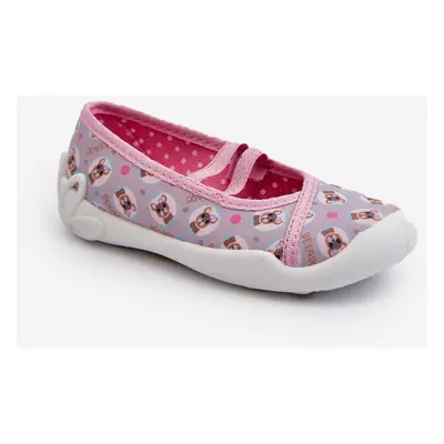 Befado Pink Ballerina Slippers