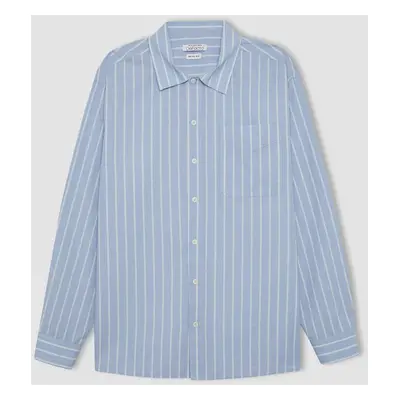 DEFACTO Relax Fit Striped Long Sleeve Shirt