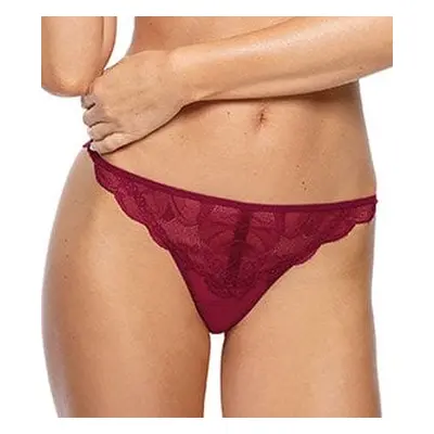 Women's lace sensual thongs Charlize - burgundy