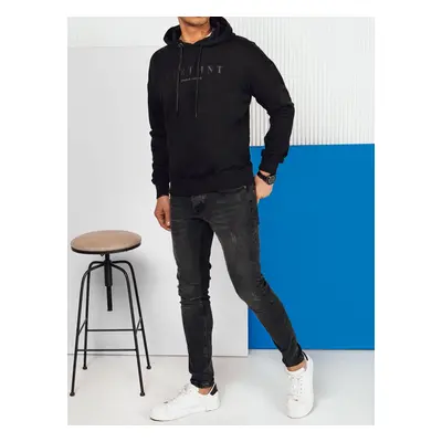 Men's black sweatshirt with Dstreet print