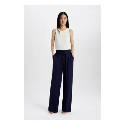 DEFACTO Florida High Waist Wide Leg Belmando Trousers with Pockets