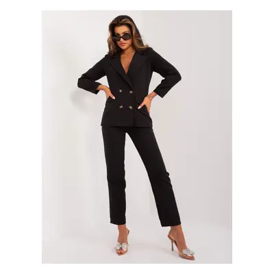 Women's Black Two-Piece Set