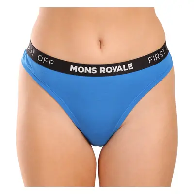 Women's thong Mons Royale merino blue