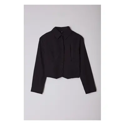 Trendyol Black Fitted Shirt