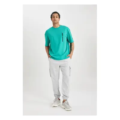 DEFACTO Fit Standard Fit Cargo Pocket Woven Sports Jogger Sweatpants