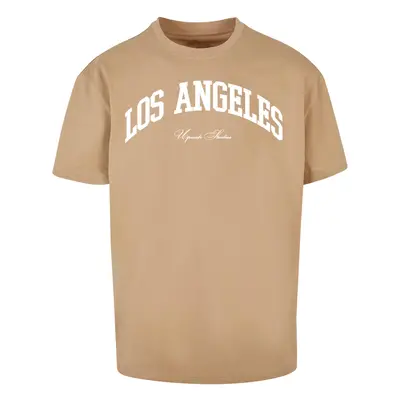 L.A. College Oversize Union T-Shirt Beige