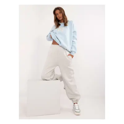 Light blue oversize tracksuit with insulation