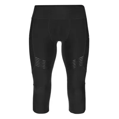 Men's 3/4 running leggings Kilpi TERRY-M black