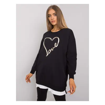 RUE PARIS Black cotton tunic