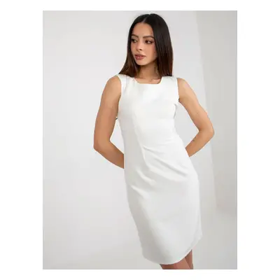 Ecru elegant cocktail dress with bolero