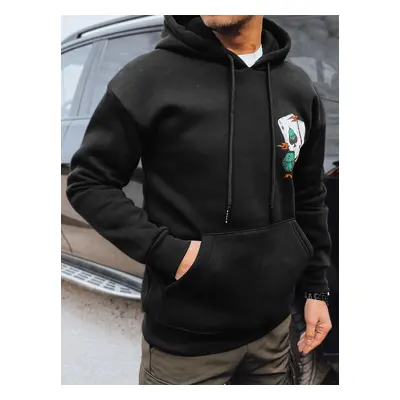 Men's black sweatshirt with Dstreet print